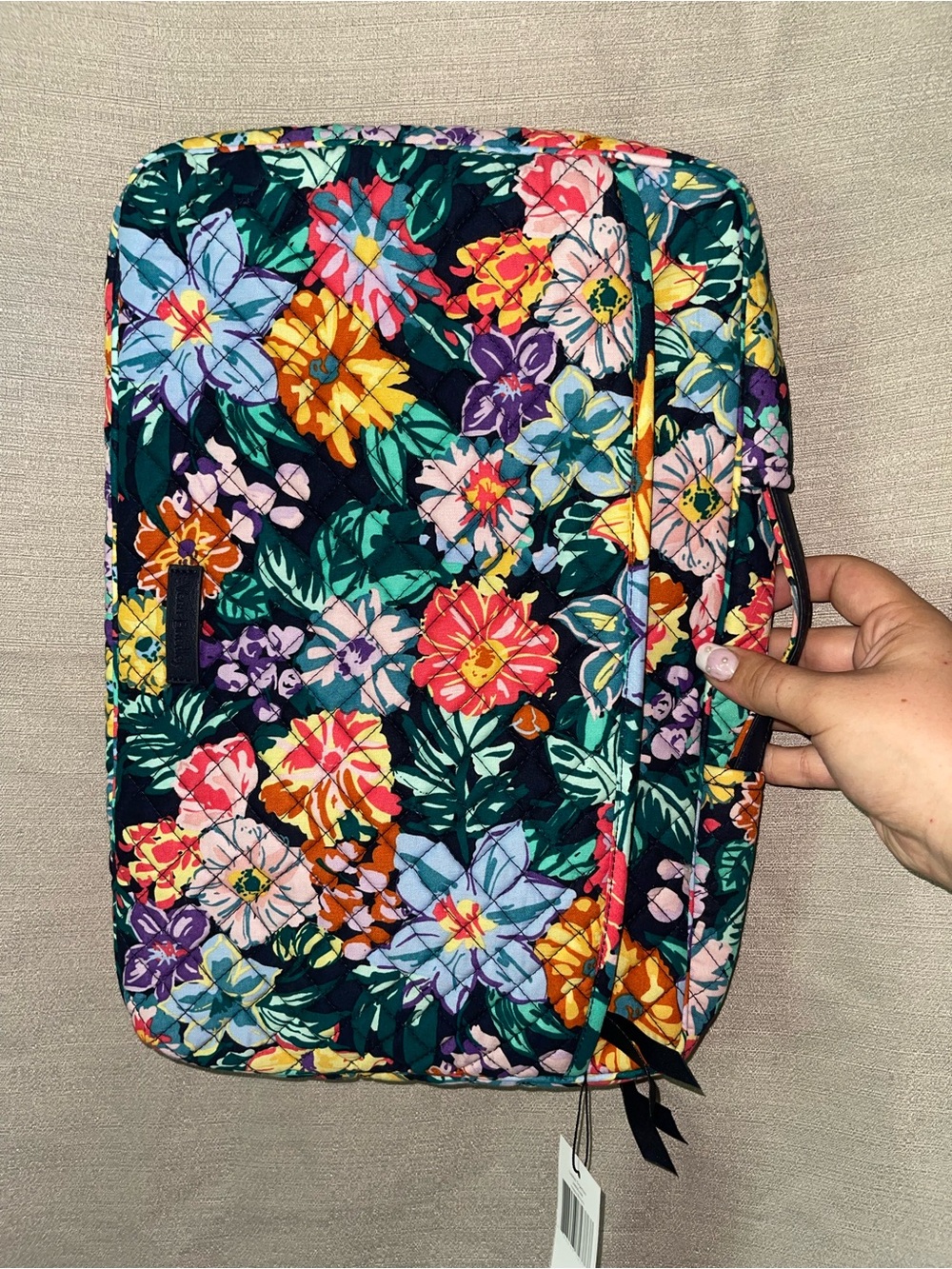 Vera Bradley Floral Quilted Tablet Case in Navy Multicolor